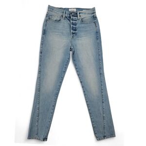 Frame‎ Le Original Skinny Jeans Size 25 Button Fly Light Wash USA 100% Cotton